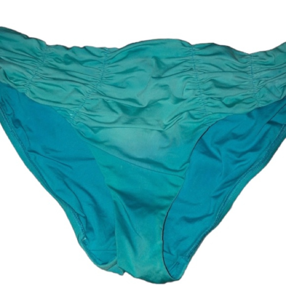 Badgley Mischka size 10 teal bikini bottom NWOT